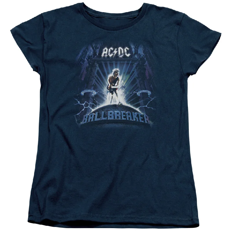 Women Exclusive AC/DC T-Shirt, Ballbreaker-- Front Pockets Side Pockets Patch Pockets Women Exclusive AC/DC T-Shirt, Ballbreaker-- Front Pockets Side Pockets Patch Pockets