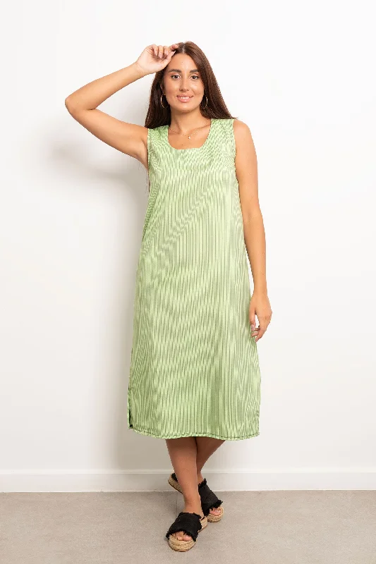 Striped Casual Long Dress - Viva Tunics Stylish elegant