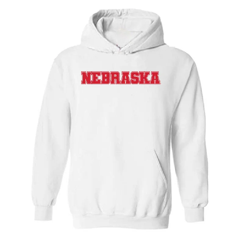 Nebraska - NCAA Women's Track & Field (Outdoor) : Kalynn Meyer - Hooded Sweatshirt Hoodie with V-Neck Classic Versatile Nebraska - NCAA Women's Track & Field (Outdoor) : Kalynn Meyer - Hooded Sweatshirt Hoodie with V-Neck Classic Versatile