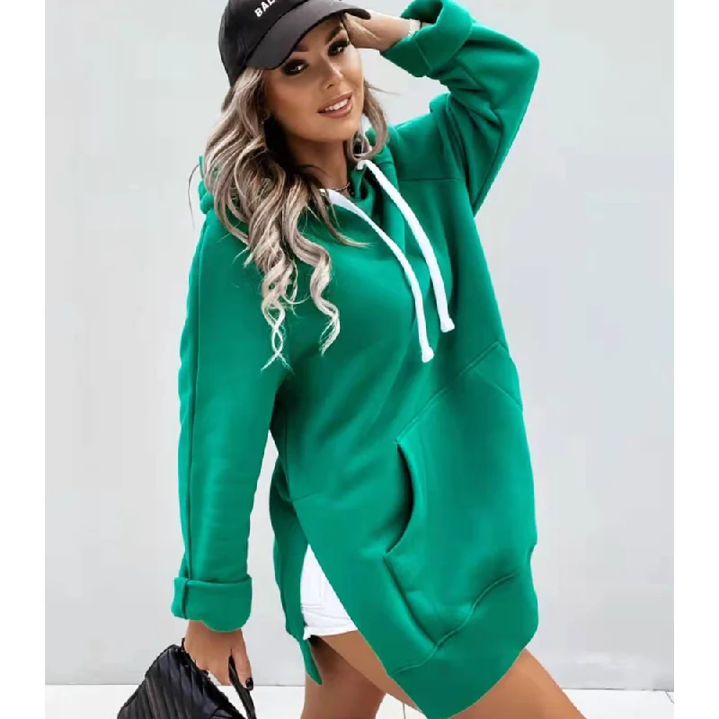 Leisure Drawstring Autumn Hoodies with Hat Hoodie with Reflective Safety Nightwear