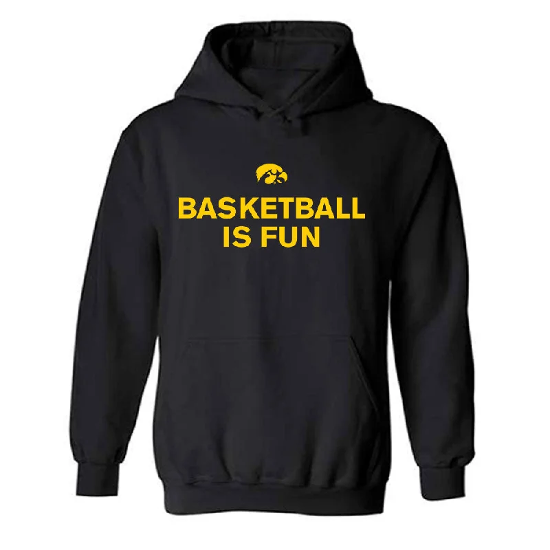 Iowa - NCAA Women's Basketball : Lucy Olsen - Hooded Sweatshirt Hoodie with V-Neck Classic Versatile