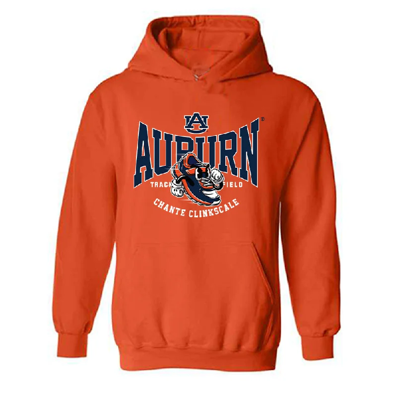 Auburn - NCAA Women's Track & Field (Outdoor) : Chante Clinkscale Hooded Sweatshirt Hoodie with Slit Hem Functional Movement Auburn - NCAA Women's Track & Field (Outdoor) : Chante Clinkscale Hooded Sweatshirt Hoodie with Slit Hem Functional Movement