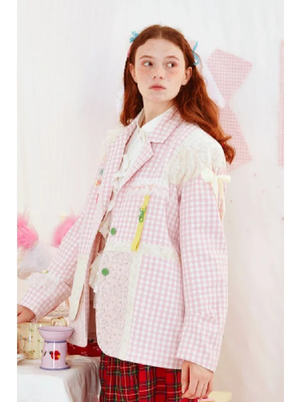 Plaid Suit Jacket【s0000001558】 Denim Jacket Leather Jacket Suede Jacket