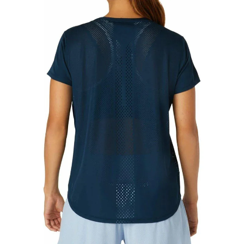 Asics Ventilate Short Sleeve Womens Running Top - Navy