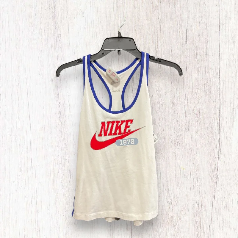 Blue & Red & White Athletic Tank Top Nike Apparel, Size L