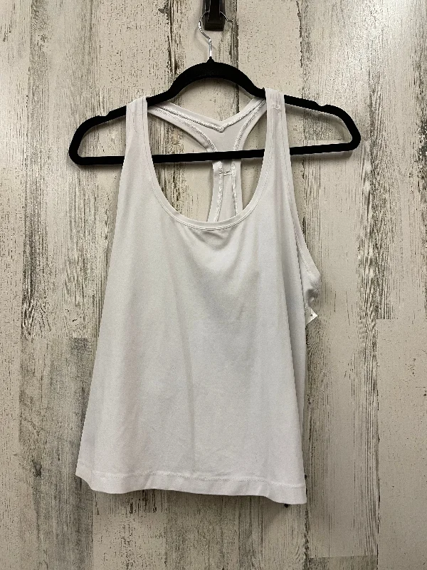 White Athletic Tank Top Lululemon, Size L