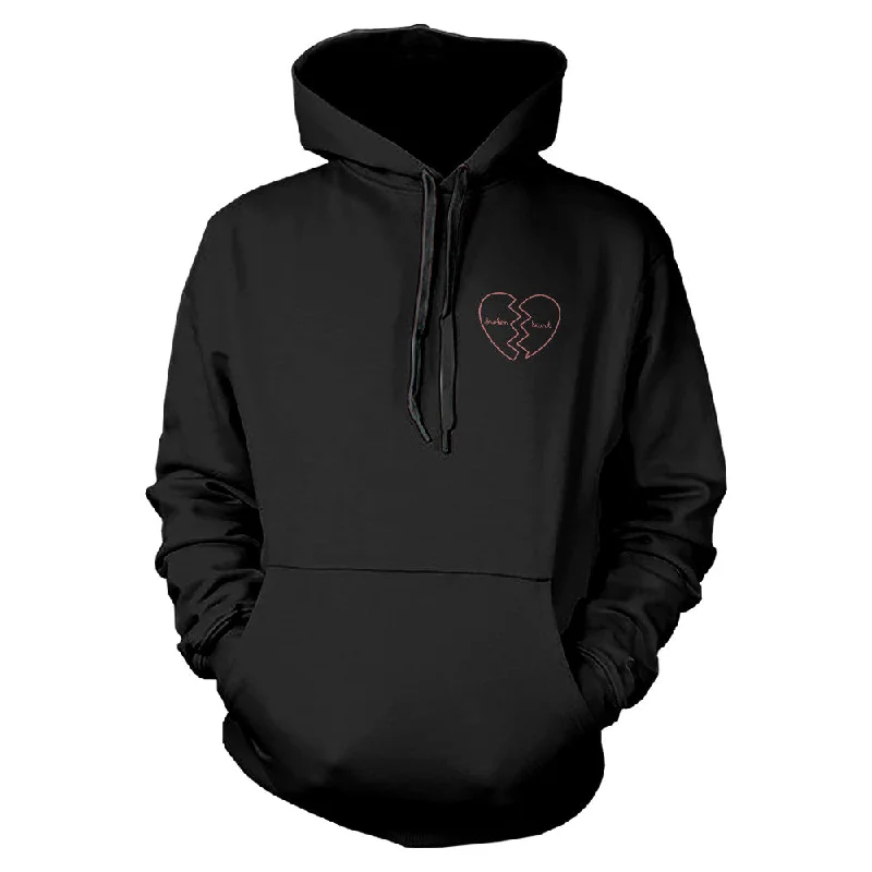 Broken Heart Hoodie Pocket Hooded Sweatshirt Graphic Print Sweater