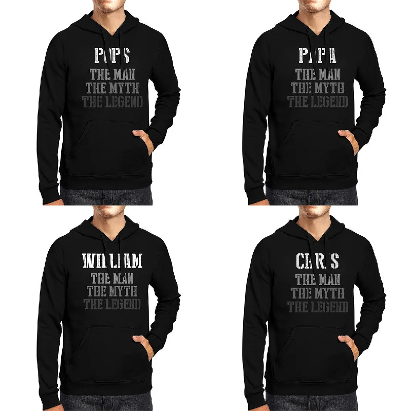 Custom Name The Man Myth Legend Hoodie For Grandpa Dad Husband