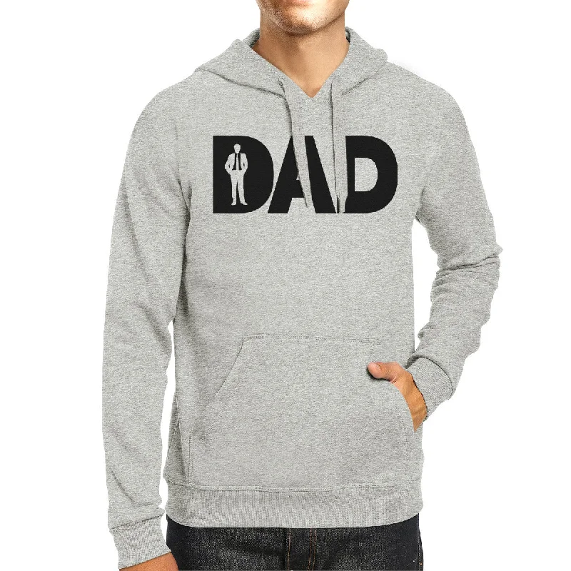 Dad Business Grey Unisex Unique Design Hoodie Witty Gifts For Him