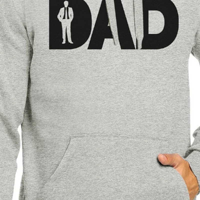 Dad Business Grey Unisex Unique Design Hoodie Witty Gifts For Him