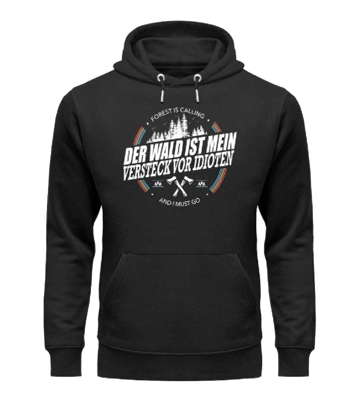 DER WALD IST MEIN VERSTECK - Bio Unisex Hoodie (PREMIUM)