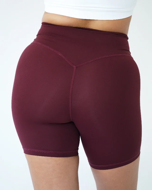 IMPACT BIKER SHORTS 6” - Wine