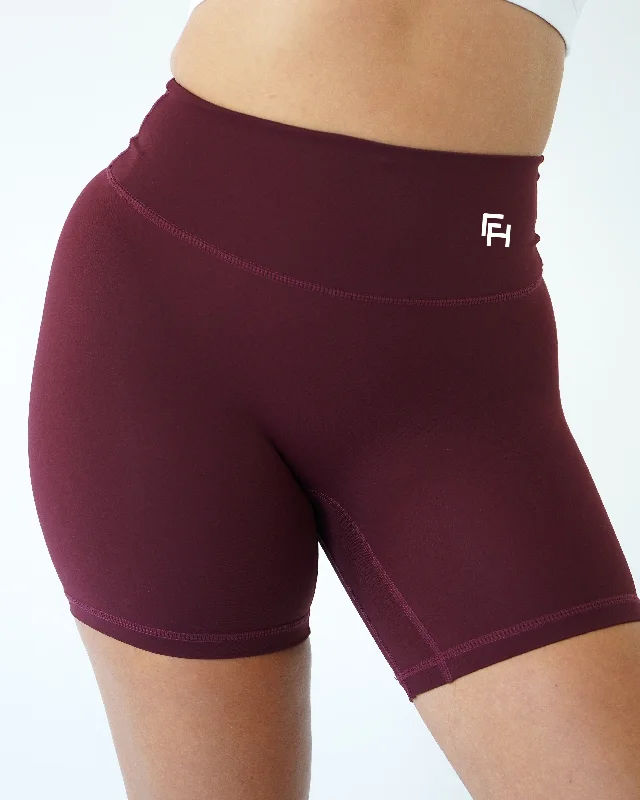 IMPACT BIKER SHORTS 6” - Wine