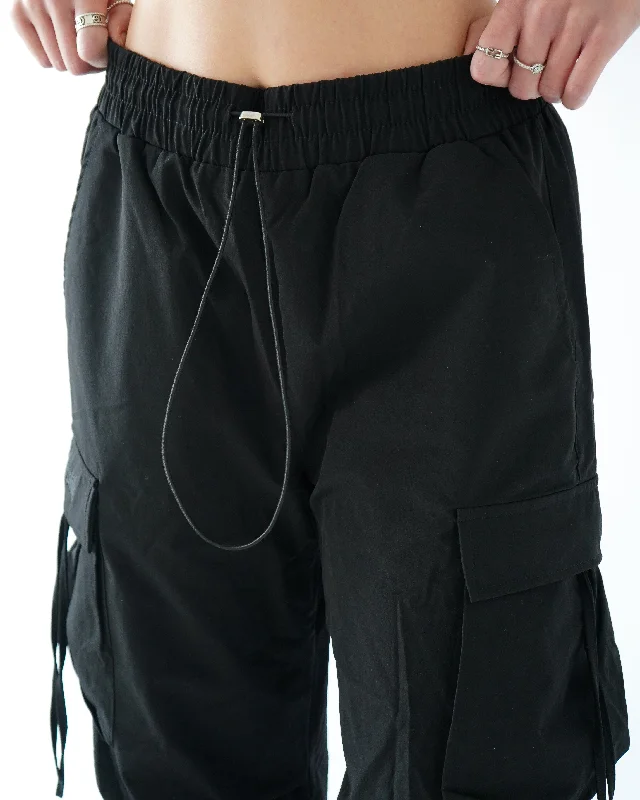 PARACHUTE CARGO JOGGERS - Black