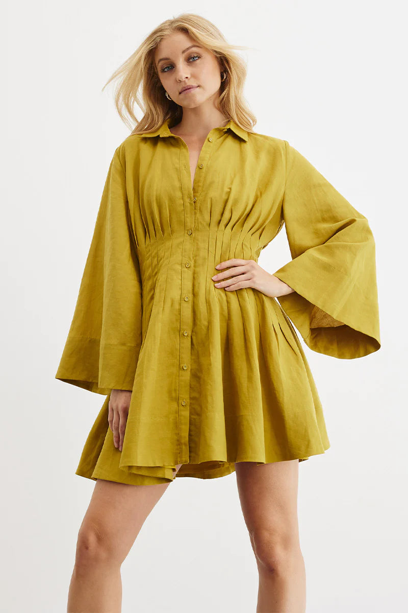 SOVERE SKYE MINI DRESS Cozy Wraparound Mini Dress